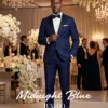 Midnight Blue Tuxedo Suit 1